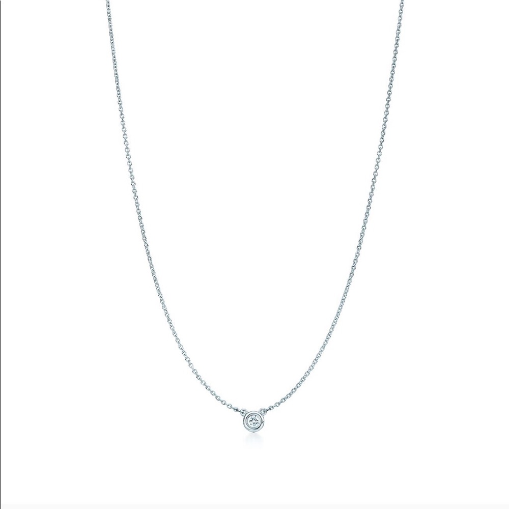 Tiffany Diamond by the Yard Single Pendant Necklace in Sterling Silver (.03)